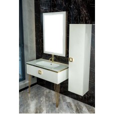 Тумба под раковину Boheme Armadi Art Lucido 100 770-100-W подвесная Жемчужный белый