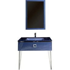 Тумба под раковину Boheme Armadi Art Lucido 100 770-100-BL подвесная Насыщенный синий
