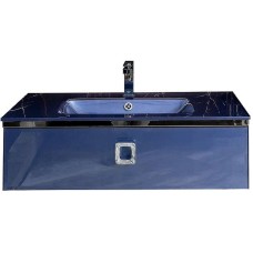 Тумба под раковину Boheme Armadi Art Lucido 100 770-100-BL подвесная Насыщенный синий