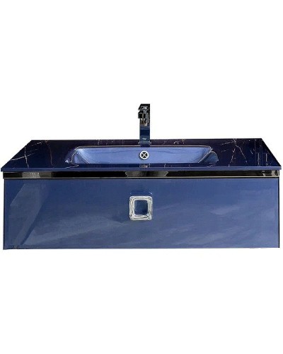 Тумба под раковину Boheme Armadi Art Lucido 100 770-100-BL подвесная Насыщенный синий