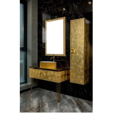 Тумба под раковину Boheme Armadi Art Lucido 100 770-100-Foil подвесная Поталь