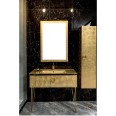 Тумба под раковину Boheme Armadi Art Lucido 100 770-100-Foil подвесная Поталь