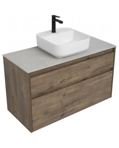 Тумба под раковину Aquanet Nova Lite Slim Synergy 100 249957 подвесная Дуб рустикальный