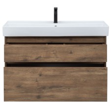 Тумба под раковину Aquanet Nova Lite Slim Synergy 100 249957 подвесная Дуб рустикальный