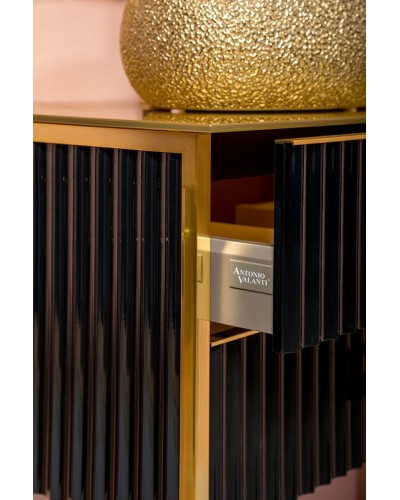 Тумба под раковину Boheme Armadi Art Monaco 80 867-080-BG Черный глянец Золото