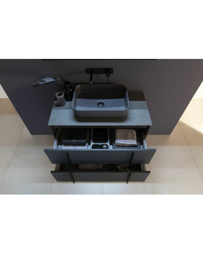 Тумба под раковину Allen Brau Reality 80 1.32005.AM подвесная Антрацит матовый