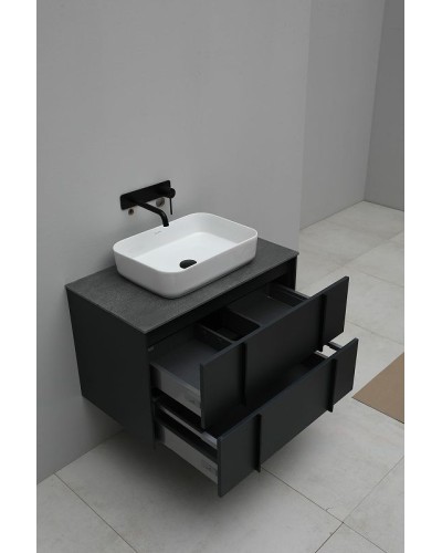 Тумба под раковину Allen Brau Reality 80 1.32005.AM подвесная Антрацит матовый