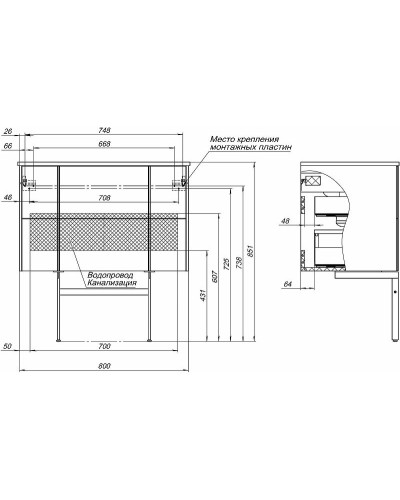 Тумба под раковину Allen Brau Reality 80 1.32005.WM подвесная Белая матовая