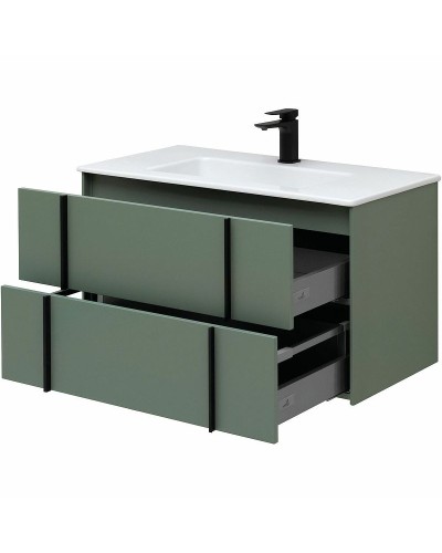 Тумба под раковину Allen Brau Reality 90 1.32006.CGM подвесная Олива матовая