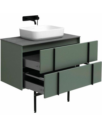 Тумба под раковину Allen Brau Reality 90 1.32006.CGM подвесная Олива матовая