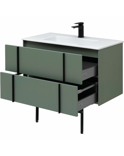 Тумба под раковину Allen Brau Reality 90 1.32006.CGM подвесная Олива матовая