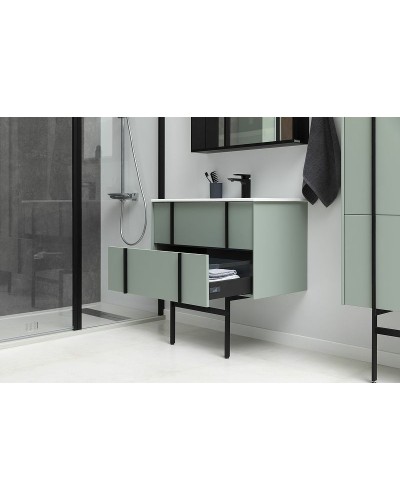 Тумба под раковину Allen Brau Reality 90 1.32006.CGM подвесная Олива матовая