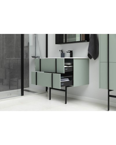 Тумба под раковину Allen Brau Reality 90 1.32006.CGM подвесная Олива матовая