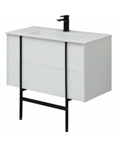 Тумба под раковину Allen Brau Reality 90 1.32006.WM подвесная Белая матовая