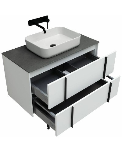 Тумба под раковину Allen Brau Reality 90 1.32006.WM подвесная Белая матовая