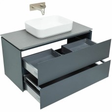 Тумба под раковину Allen Brau Infinity 100 1.21003.AM подвесная Антрацит матовый