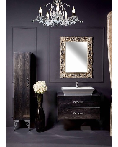 Тумба под раковину Boheme Armadi Art NeoArt 80 831-080-BW подвесная Black Wood