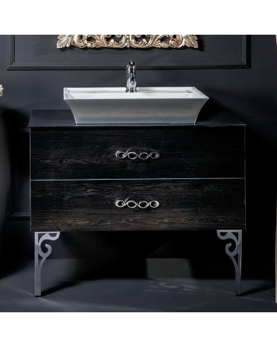 Тумба под раковину Boheme Armadi Art NeoArt 80 831-080-BW подвесная Black Wood