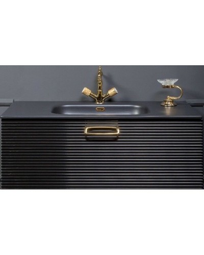 Тумба под раковину Boheme Armadi Art Vallessi Avangarde Linea 80 842-080-BG подвесная Черная Золото