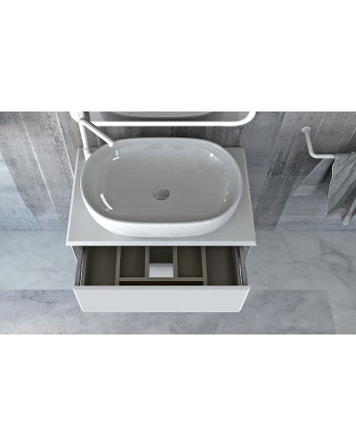 Тумба под раковину Cezares Bellagio 70 54714 подвесная Bianco Opaco