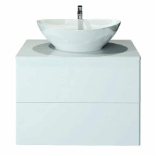 Тумба с раковиной Orange Otto 75 Ot-75TuGLASS+G56 подвесная Белая