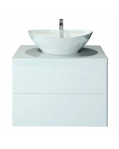 Тумба с раковиной Orange Otto 75 Ot-75TuGLASS+G56 подвесная Белая