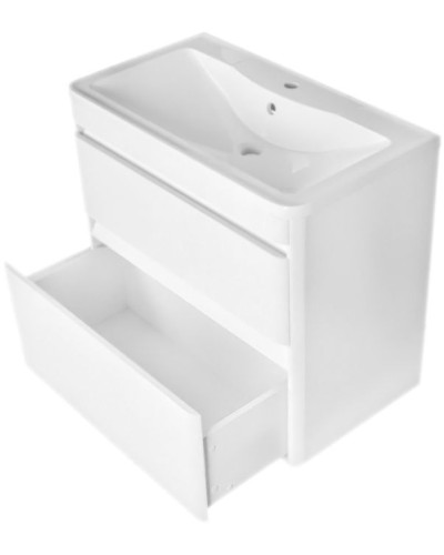 Тумба под раковину Style Line Атлантика Люкс Plus 100 СС-00000692 Белая