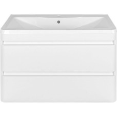 Тумба под раковину Style Line Атлантика Люкс Plus 100 СС-00000693 подвесная Белая