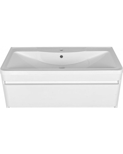 Тумба под раковину Style Line Атлантика Люкс Plus 100 СС-00000693 подвесная Белая