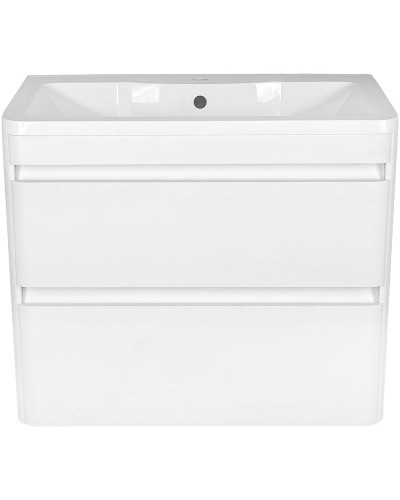 Тумба под раковину Style Line Атлантика Люкс Plus 80 СС-00000691 подвесная Белая