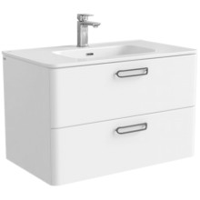 Тумба с раковиной Iddis Brick 80 подвесная Белая