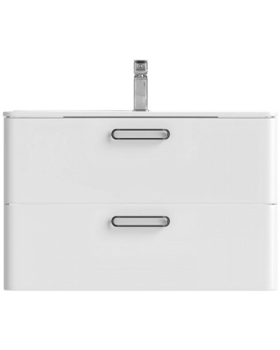 Тумба с раковиной Iddis Brick 80 подвесная Белая