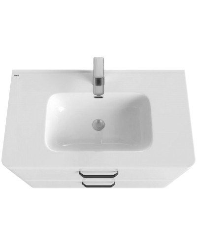 Тумба с раковиной Iddis Brick 80 подвесная Белая