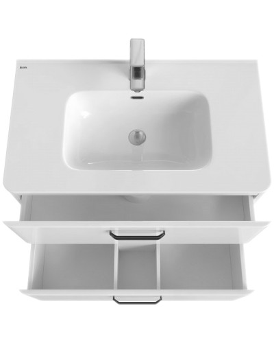 Тумба с раковиной Iddis Brick 80 подвесная Белая