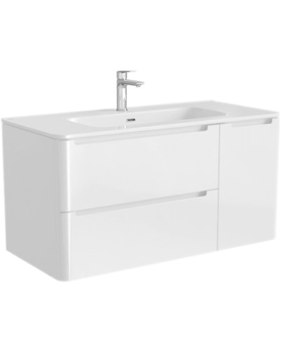 Тумба с раковиной Iddis Edifice 100 подвесная Белая