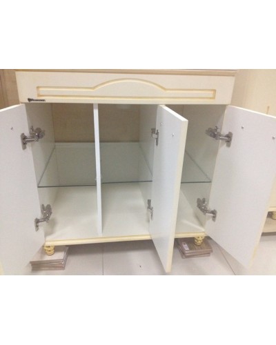 Тумба под раковину Bellezza Аллегро Люкс 100 4637517000351 Бежевая патина Золото