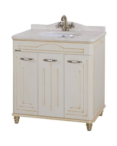 Тумба под раковину Bellezza Аллегро Люкс 120 4637519000359 Бежевая патина Золото