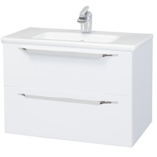 Тумба под раковину Bellezza Луиджи 60 4639209000014 2 ящика подвесная Белая