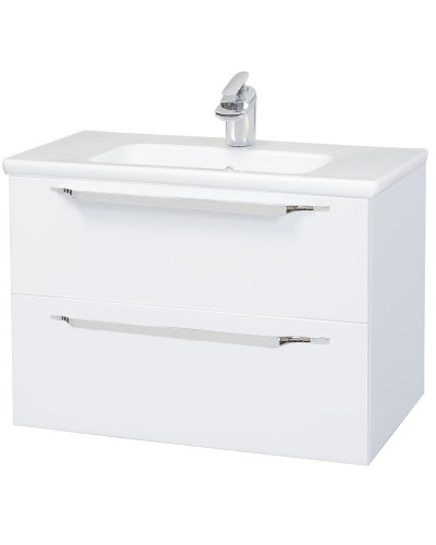Тумба под раковину Bellezza Луиджи 60 4639209000014 2 ящика подвесная Белая