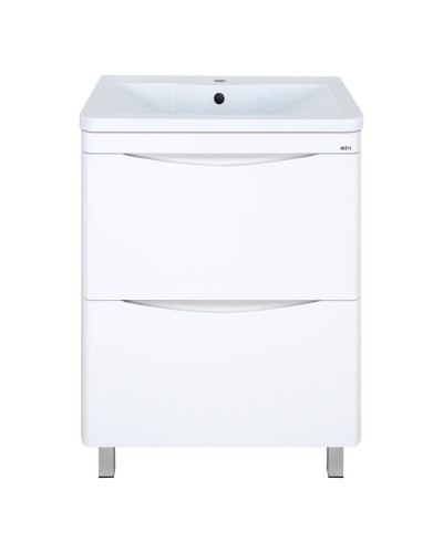 Атлантик - 60 Тумба напольная  с 2 ящ. закруг. края / раковина