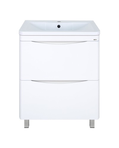 Атлантик - 70 Тумба напольная  с 2 ящ. закруг. края / раковина