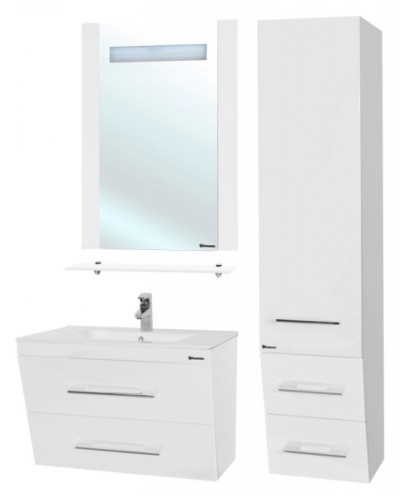 Тумба под раковину Bellezza Берта 90 4635215510011 подвесная Белая