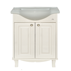 Шармель - 65 Тумба прямая светло-бежевая эмаль / раковина