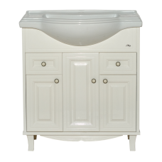 Шармель - 80 Тумба с 2 ящ. светло-бежевая эмаль / раковина