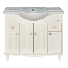 Шармель -105 Тумба с 2 ящ. светло-бежевая эмаль / раковина