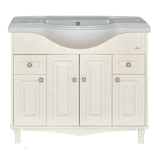 Шармель -105 Тумба с 2 ящ. светло-бежевая эмаль / раковина