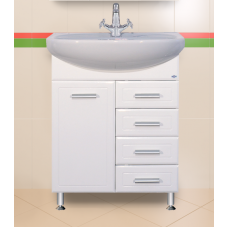 Стелла - 65 Тумба с  4-мя ящ. / раков. Б/К вертик.