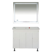 Фостер -100 Тумба напольная с 2 ящ. белая / раковина