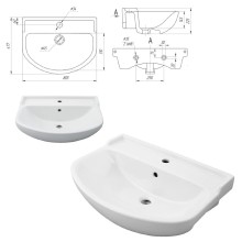Амур - 80 Тумба напольная прямая (ПВХ) / раковина