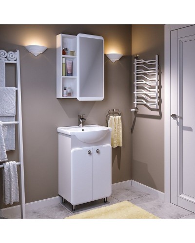 Тумба под раковину Runo Капри 55 УТ000003778 Белая